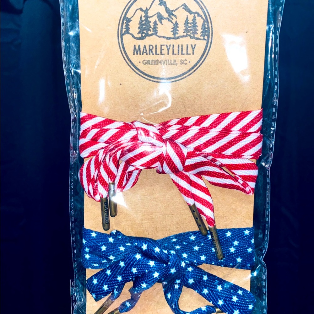 Marley Lilly Patriotic Shoe Laces